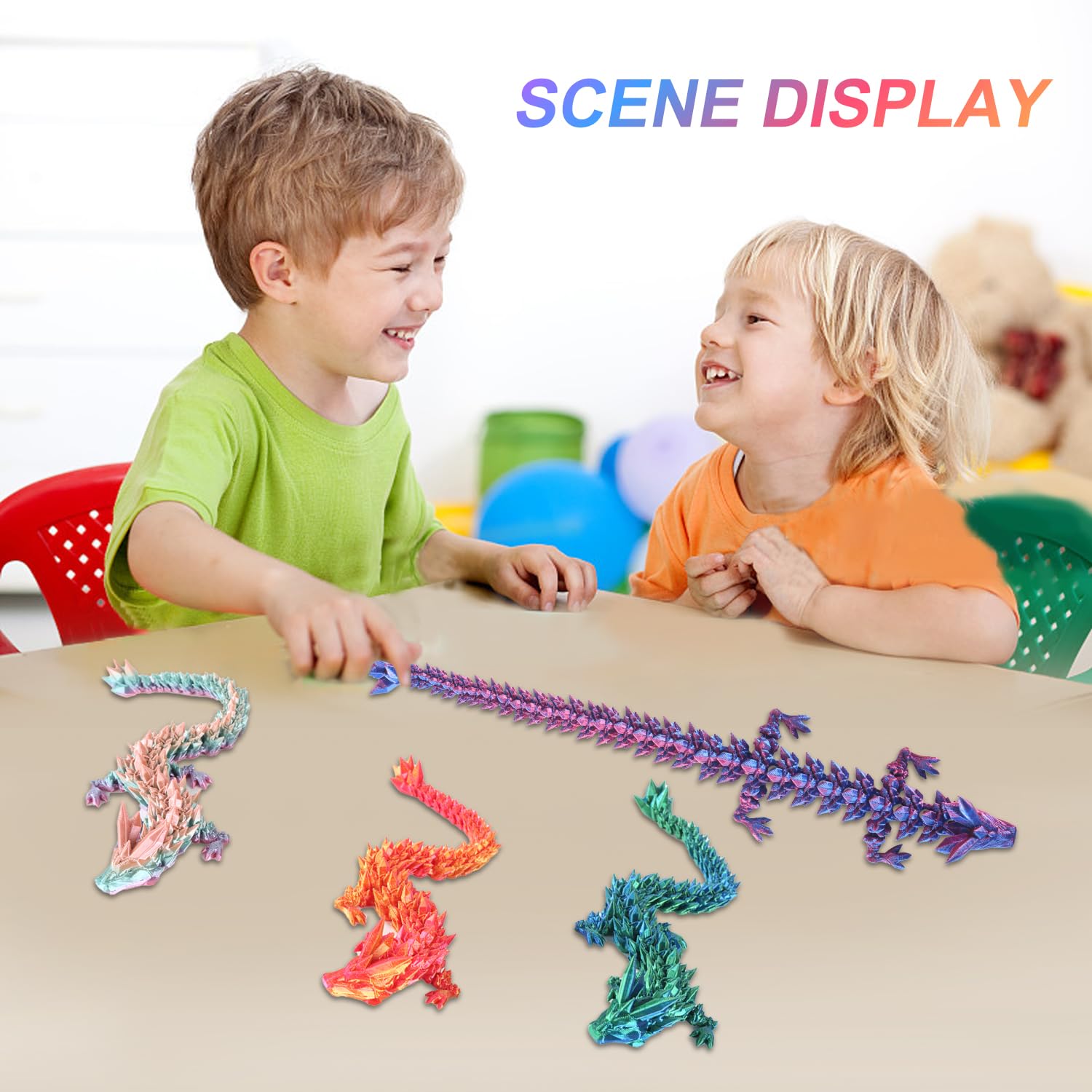 Amazon.com: TXB3DOK 3pcs 12in 3D Printed Crystal Dragon,3D Printed